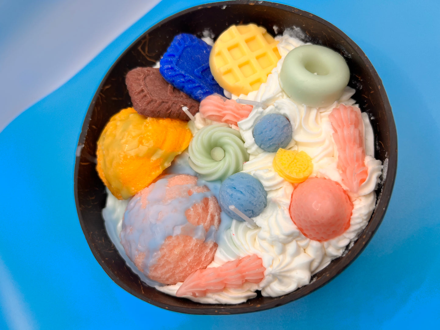 Whipped Dessert Dream Coconut Shell Candle