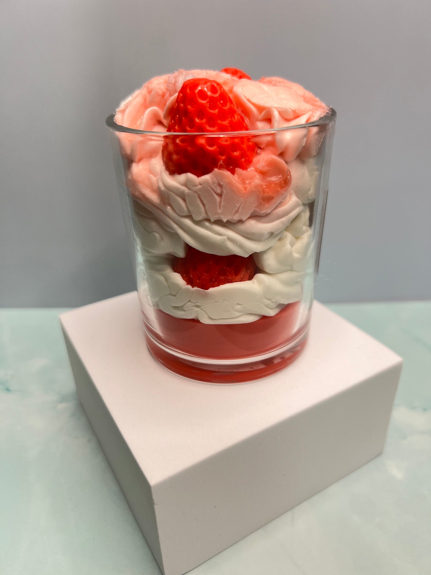 Strawberry cream candle