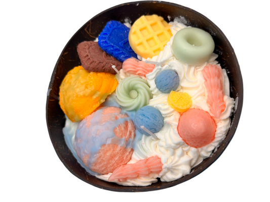 Whipped Dessert Dream Coconut Shell Candle