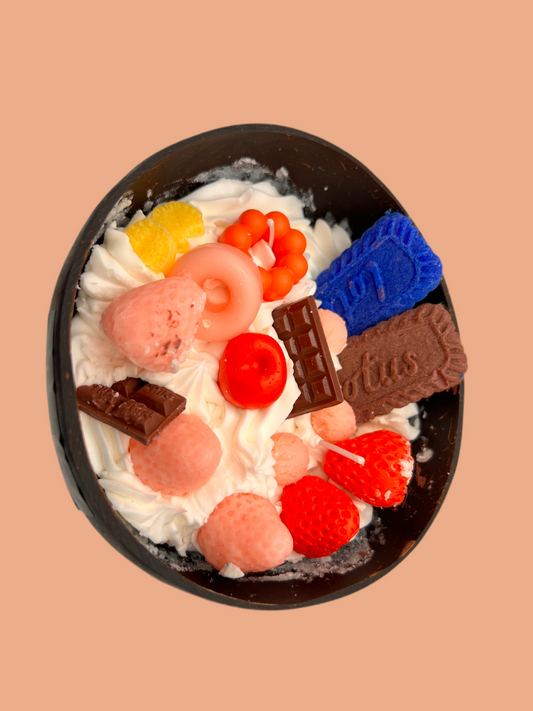 Coconut Shell Dessert Candle