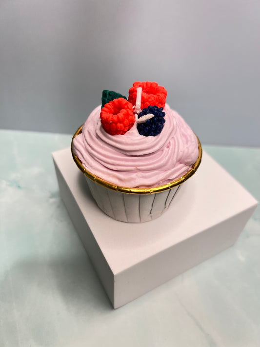 Strawberry Cupcake Candle