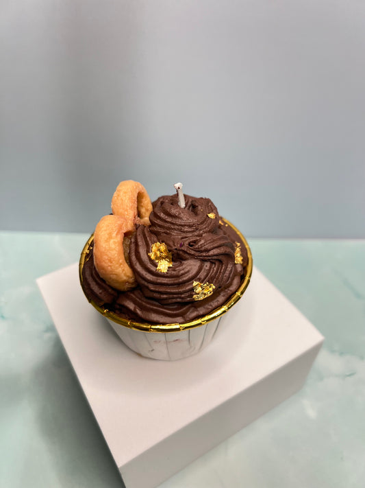 Chocolate Cupcake Candle